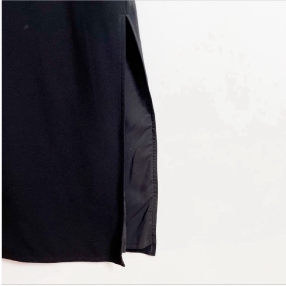 Blaque Label Revolve shift dress black sleeveless column midi pockets - Picture 3 of 8
